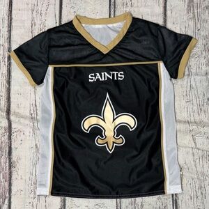 New Orleans Saints NFL Flag Football Boys Kids Youth Reversible Jersey
